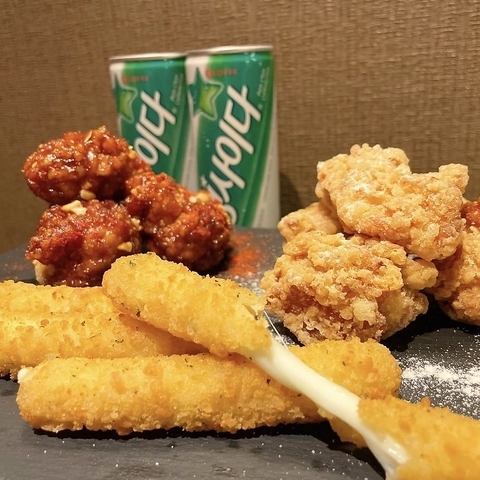 ［大人気メニュー］ヤンニョムチキンハーフセット＋チーズステック