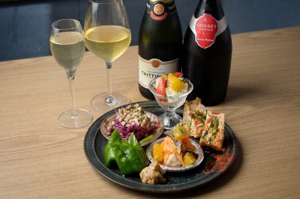 女性グループ限定！おまかせ料理7品＋180分飲み放題コース5000円→4500円