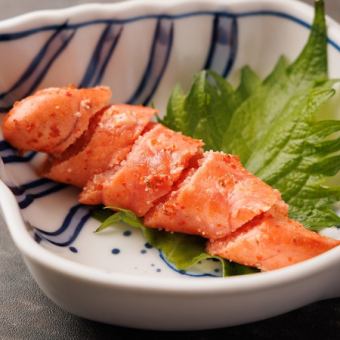 Grilled cod roe / Grilled ray fin