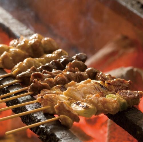 All-you-can-eat charcoal grilled yakitori