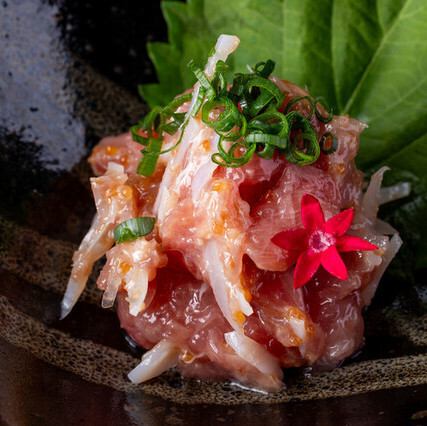 ネギとろ梅水晶和え/まぐろ山かけ