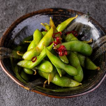 枝豆ペペロンチーノ