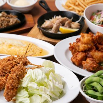 【午餐宴會限定套餐】3,800日圓（含稅）含無限暢飲7種料理，輕鬆度過3小時♪