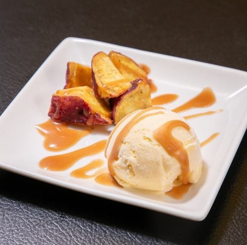 紅あずまとバニラアイス~塩キャラメルソース~