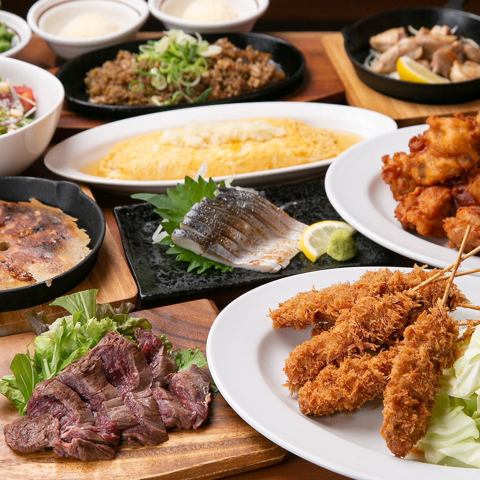 美味しいとんかつ・居酒屋メニューも大充実♪ドリンク全品350円(税込385円)♪