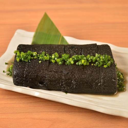 イカ墨のだし巻き玉子