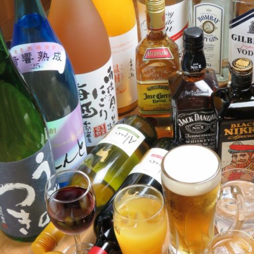 焼酎、日本酒の種類が豊富！