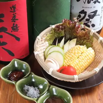 旬の生野菜盛り