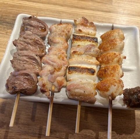 焼鳥の豊富なラインナップ