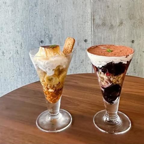 카라멜 바나나 푸딩 파르페 티라미스 파르페