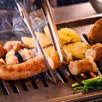 【宴会にオススメ！】牛ホルモン塩焼きコース〈90分飲み放題付〉