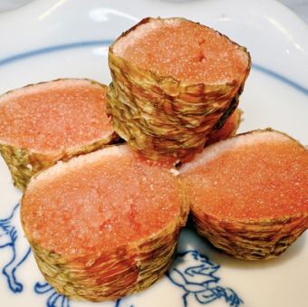 明太子の昆布〆焼