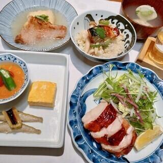 【会席】焼はまぐり・季節前菜・お刺身・炭火焼・〆ご飯※お食事のみ