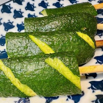 ズッキーニの旨味出汁塩炭火焼