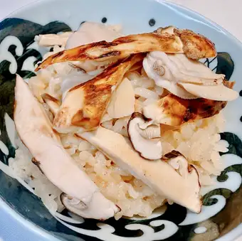 はまぐりと松茸炊き込みごはん