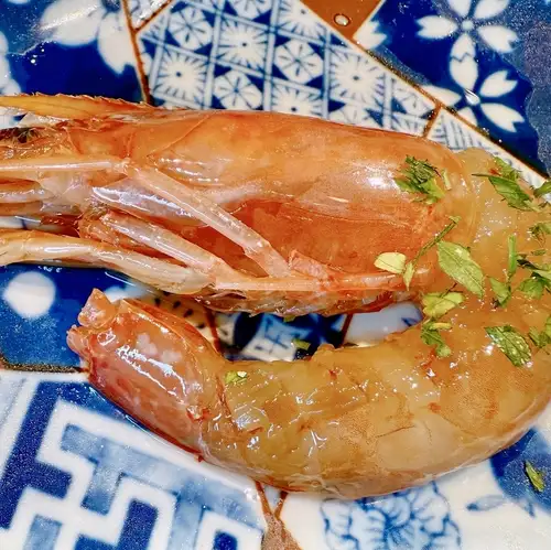 すだち醤油に漬けた酔っ払い赤海老