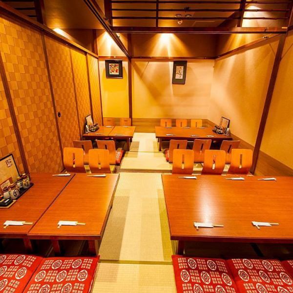 From digging private rooms that are perfect for special occasions such as dates, anniversaries, and birthdays, as well as ordinary meals, to tatami mat private rooms that are ideal for large banquets.We have many private rooms that can be used in various situations.