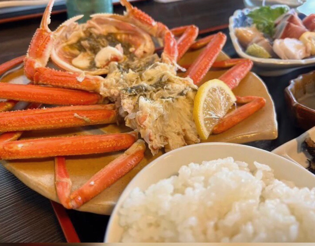 Snow crab set meal (cut)