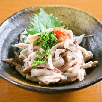Gatsu sashimi (sesame oil / ponzu sauce)