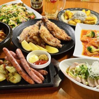 (3/1～）かもん王道コース《料理8品》+2.5時間飲み放題　4,500円