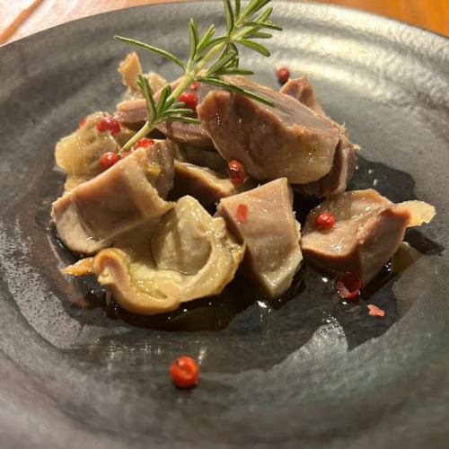 砂肝のコンフィ