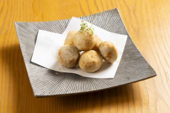 Deep fried small potatoes with yuzu flavor