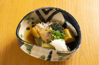 Deep-fried Kyoto Namafu (wheat gluten)