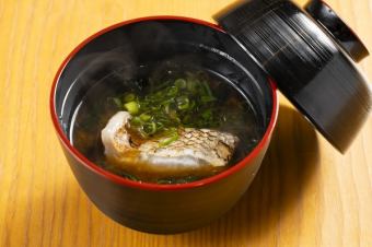 Seafood miso soup