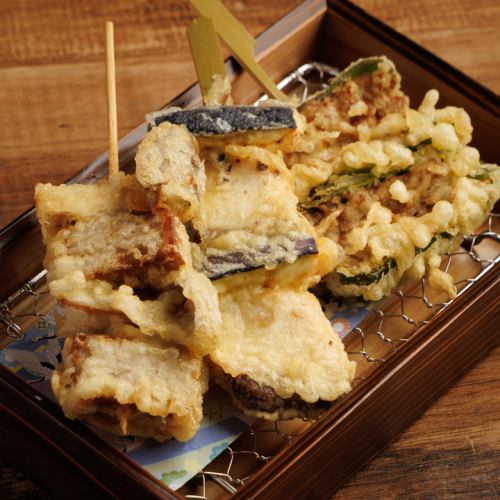 本日の串揚げ3種盛り