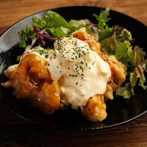 Chicken Nanban with plenty of tartar sauce