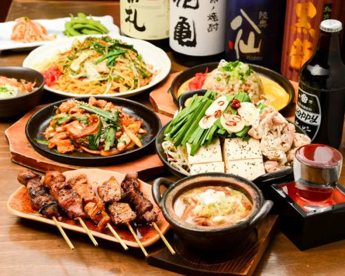 There are 3 courses with all-you-can-drink! Starting at 3,000 JPY (incl. tax)