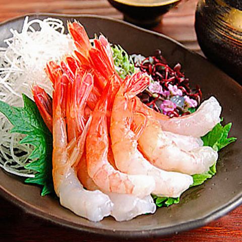 甘エビのお造り 