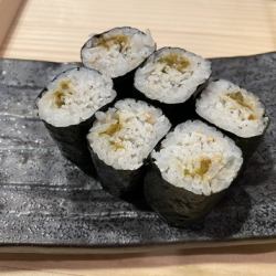 Shirasu and green pepper miso roll