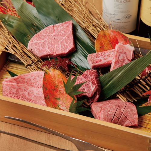 ☆Lunch only☆ [Ozaki Beef Lunch Special Course] Our most popular course includes thinly sliced tongue, grilled sukiyaki, and 5 kinds of Ozaki beef