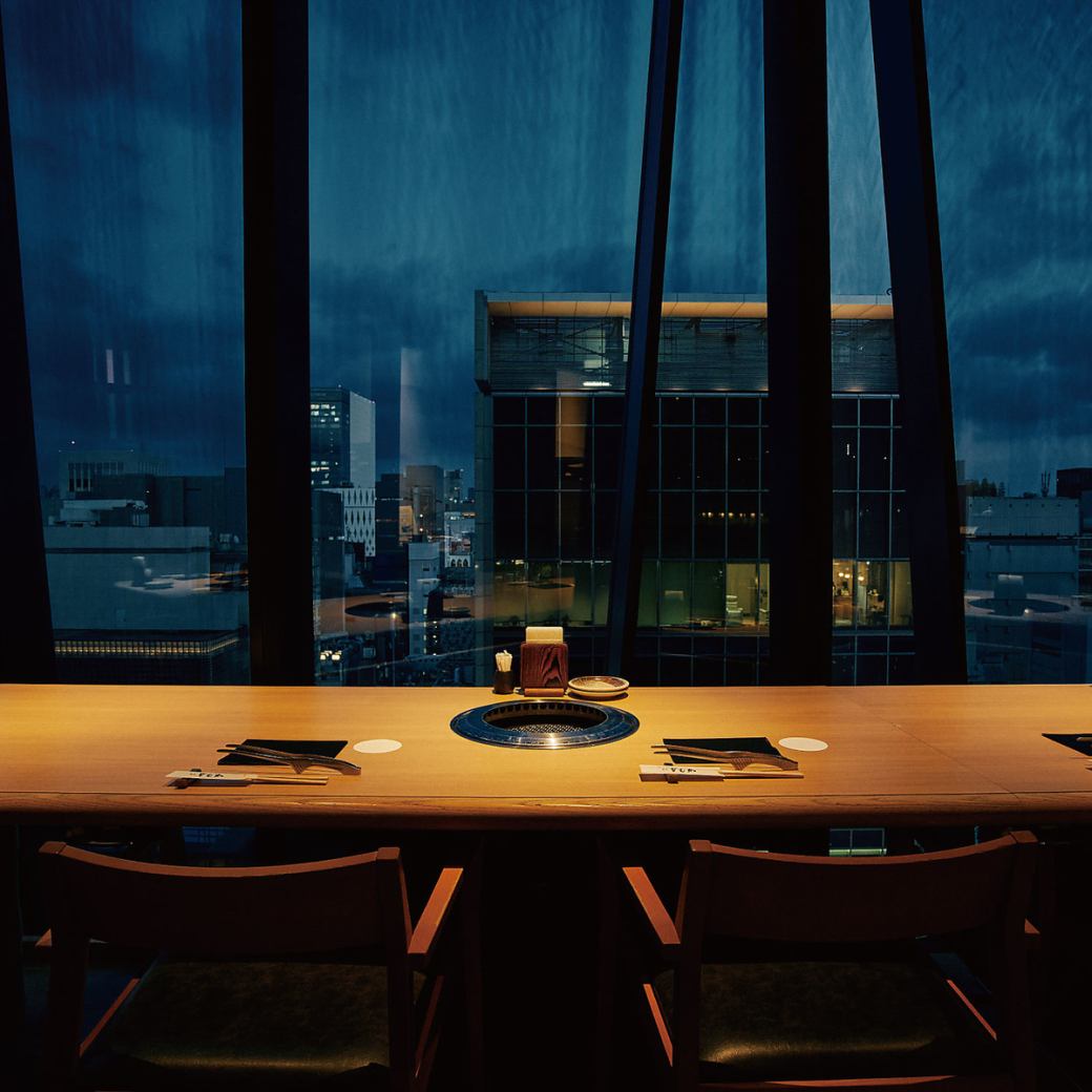 A space to enjoy the view of Ginza from the 11th floor