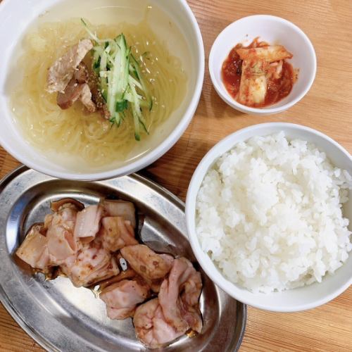 Cold noodle set meal