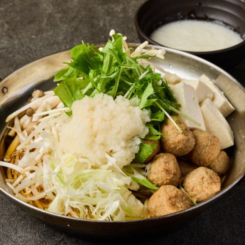 【旨味】とろろとおろしのみぞれ鍋