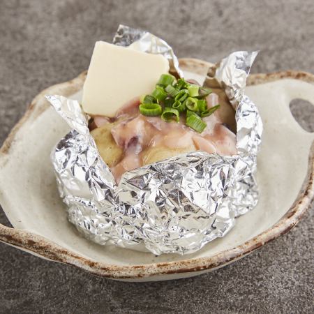 じゃがバター 塩辛のせ