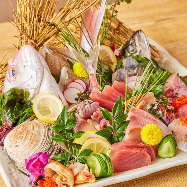 【当日予約OK！2時間飲み放題2000円～！】お料理は、毎日新鮮な魚を入荷!!!海の幸をご堪能下さい◎