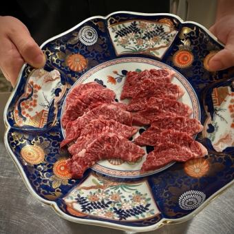 【竹】定番　トリュフすき焼き付お肉と厳選食材を愉しむコース全料理11品⇒11000円（税込）