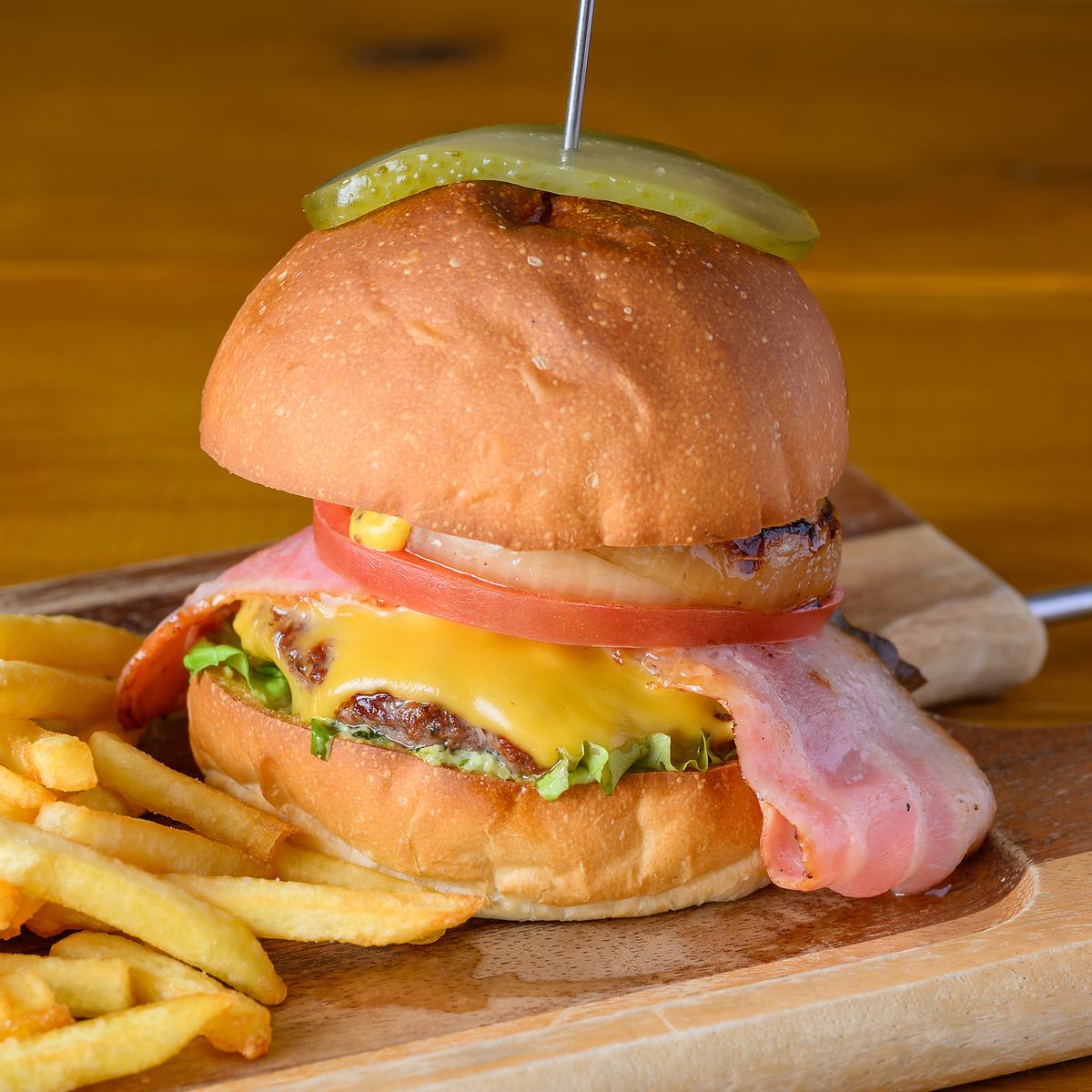こだわりのハンバーガーをお召し上がりいただけます♪