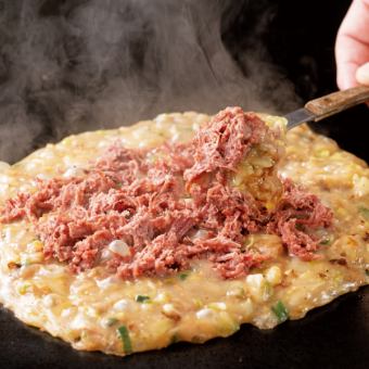 Garlic corned beef monja