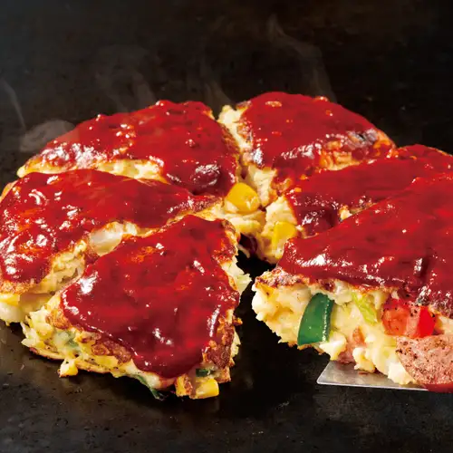 復刻！ピザお好み焼き