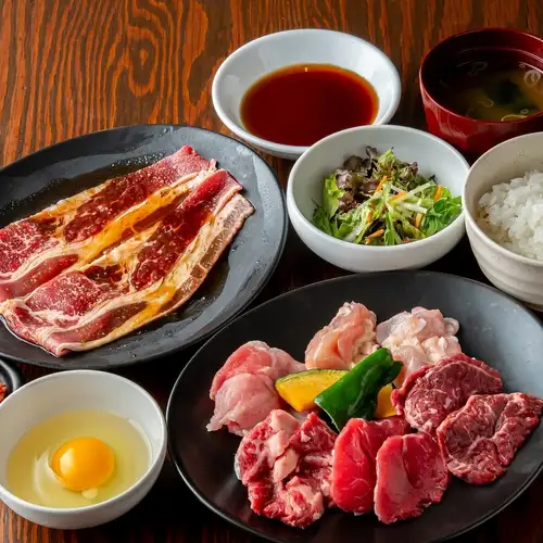 ミックスランチ すき焼カルビ付 230g