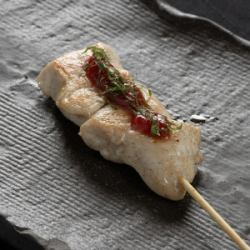 朝びき鶏ささみレア焼き梅肉