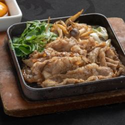 鉄板　牛すきやき