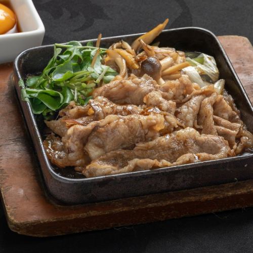 鉄板 牛すきやき