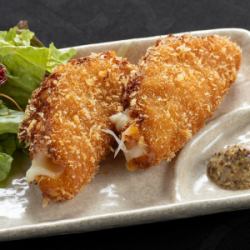 モッツアレラチーズのハムカツ