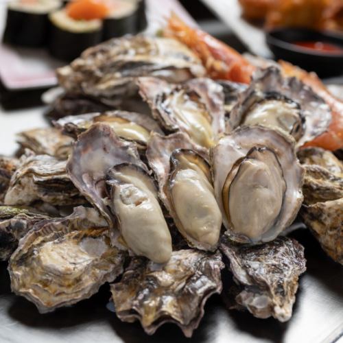 牡蠣のガンガン焼食べ放題