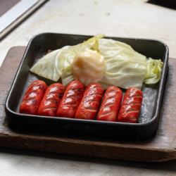 赤ウインナー焼き